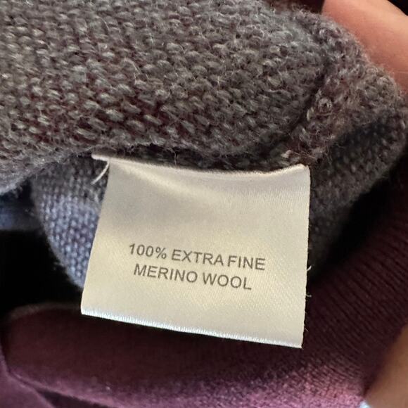 Peter Millar Merino Wool Quarter Zip Sweater Mens LARGE Pullover Preppy Golf - Picture 9 of 12